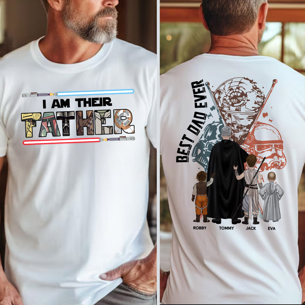 Best Dad Ever - The Dadalorian Personalized Shirt Gift For Dad - Custom Father's Day Gift 2025 Pt99