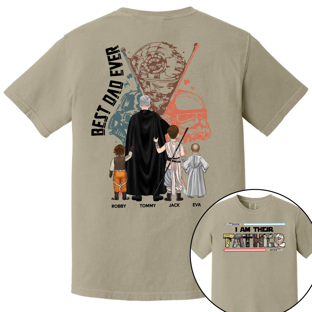 Best Dad Ever - The Dadalorian Personalized Shirt Gift For Dad - Custom Father's Day Gift 2025 Pt99