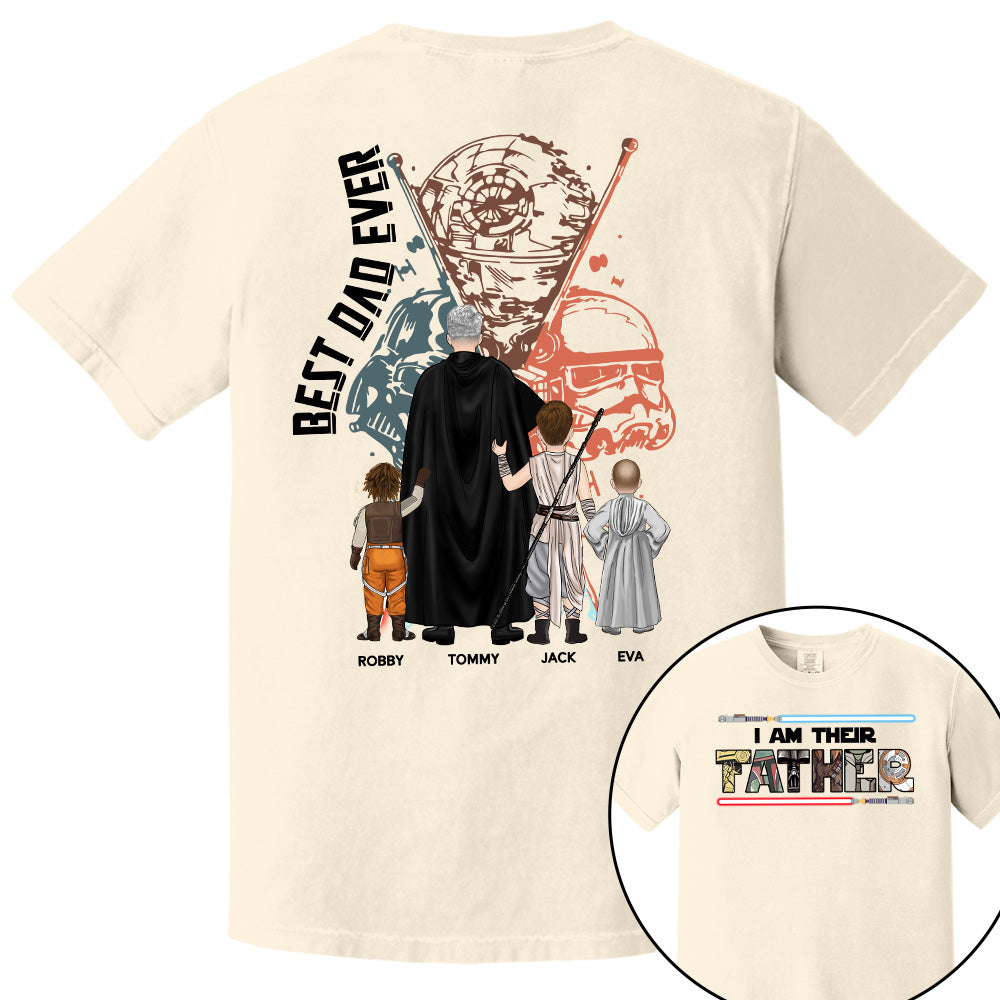 Best Dad Ever - The Dadalorian Personalized Shirt Gift For Dad - Custom Father's Day Gift 2025 Pt99