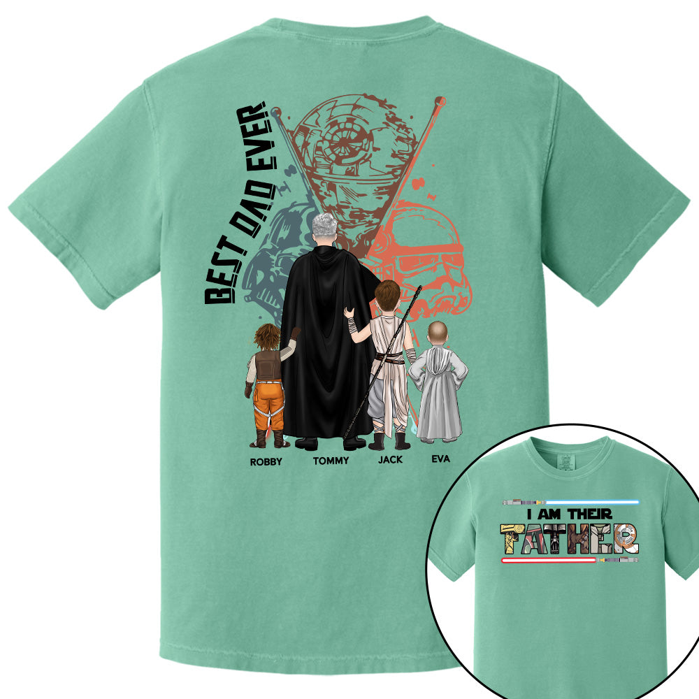 Best Dad Ever - The Dadalorian Personalized Shirt Gift For Dad - Custom Father's Day Gift 2025 Pt99