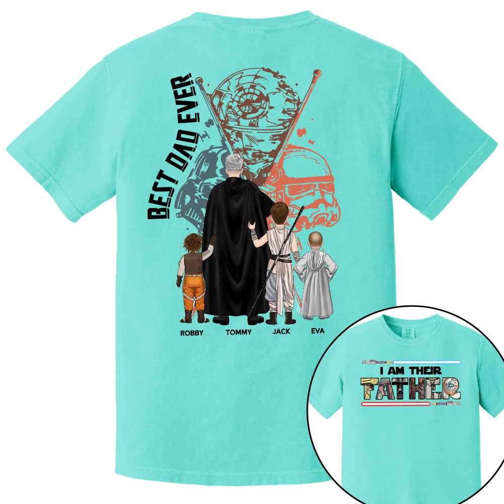 Best Dad Ever - The Dadalorian Personalized Shirt Gift For Dad - Custom Father's Day Gift 2025 Pt99