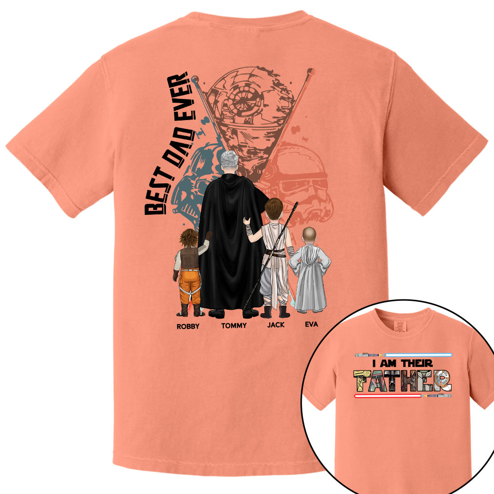 Best Dad Ever - The Dadalorian Personalized Shirt Gift For Dad - Custom Father's Day Gift 2025 Pt99