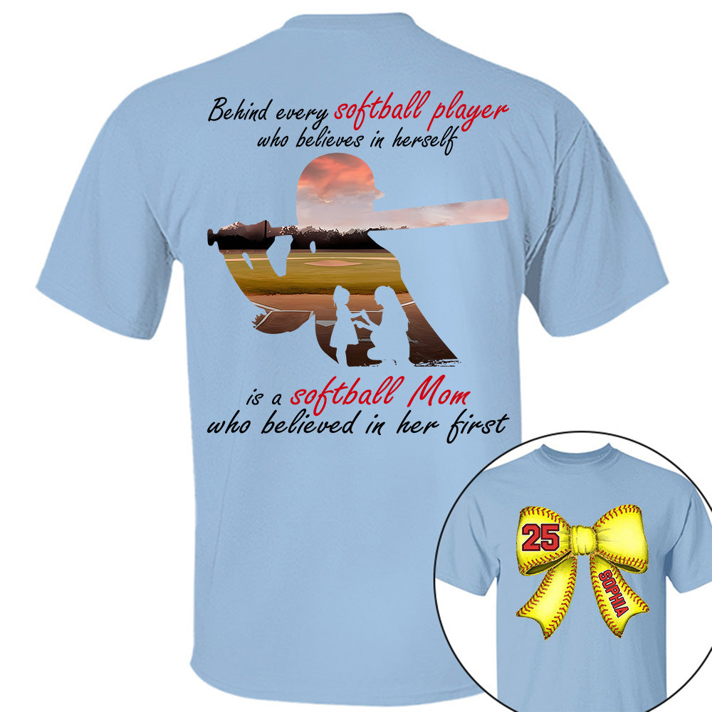 Softball Mom Shirt, Personalized Softball Shirt, Gift For Softball Lover A2110 Do99