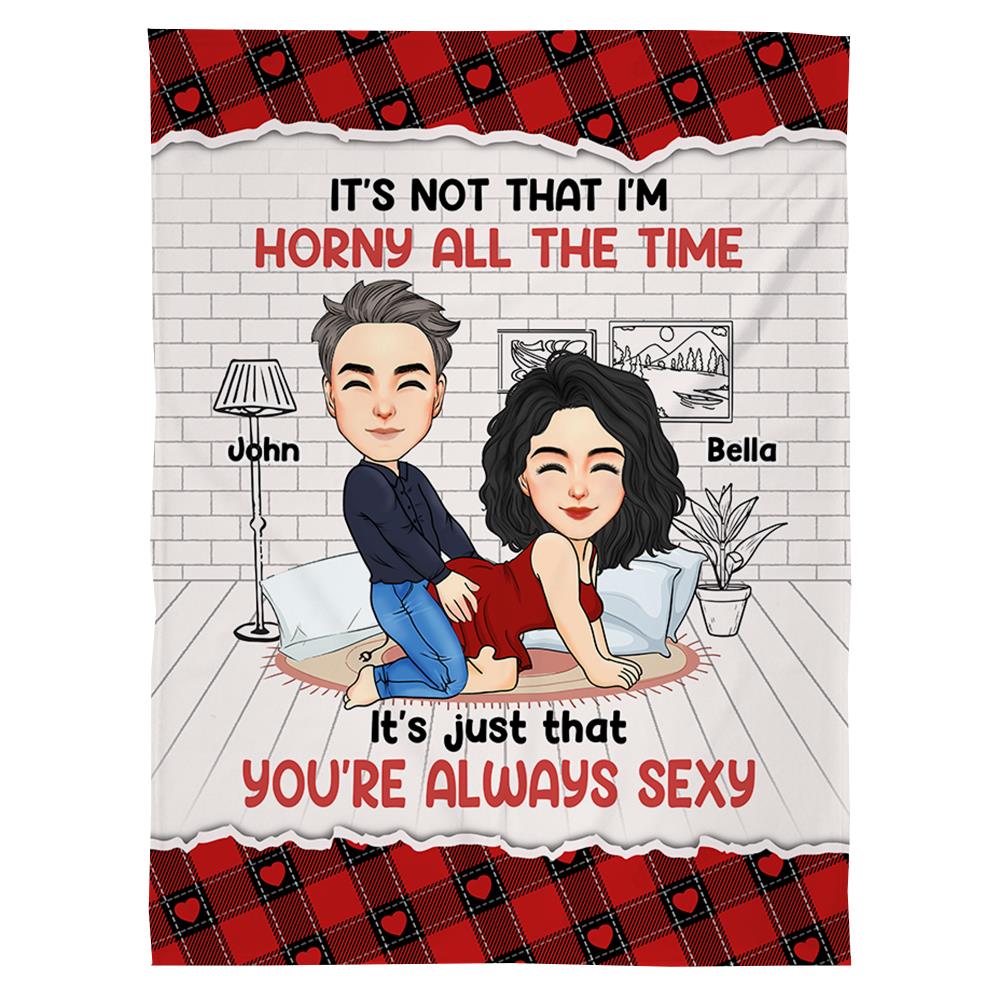 No Place I'd Rather Be Than By Your Side - Couple Personalized Custom Blanket - Christmas Gift For Husband Wife, Anniversary