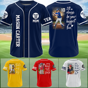 I'll Be Your Biggest Fan, Custom Photo Baseball Game Day Baseball Jersey, Gift For Baseball Lovers A1202 Vr3 Pa00