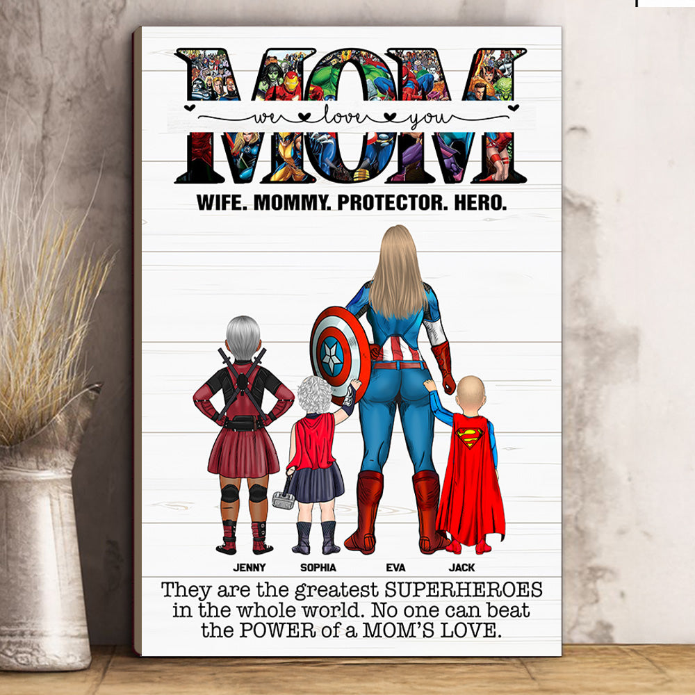 You Are Our Super Heoroes - Personalized Gifts Canvas Print For Mom NA04 Tu20