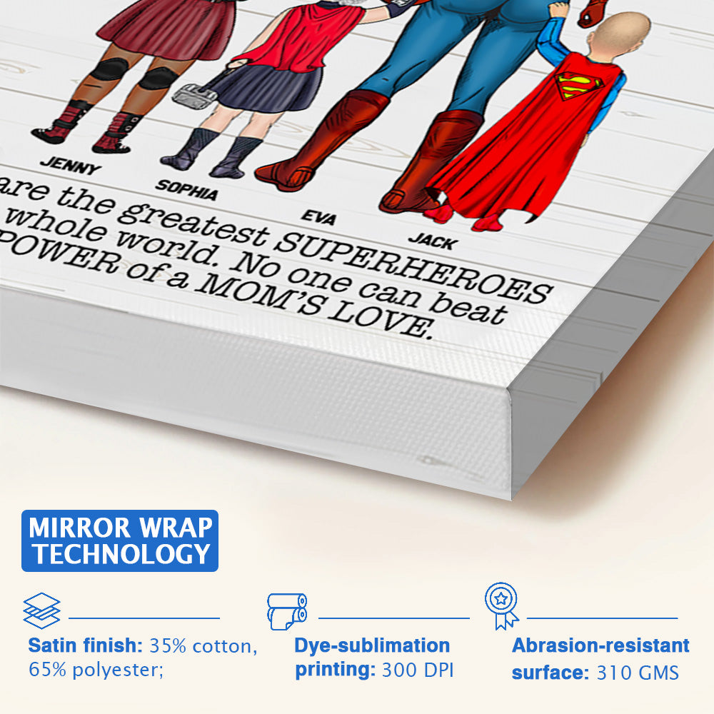 You Are Our Super Heoroes - Personalized Gifts Canvas Print For Mom NA04 Tu20