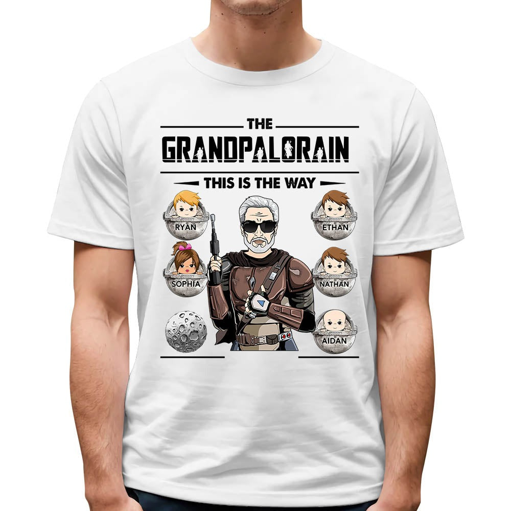 The Grandpalorian This Is The Way T-Shirt Gift For Dad Papa