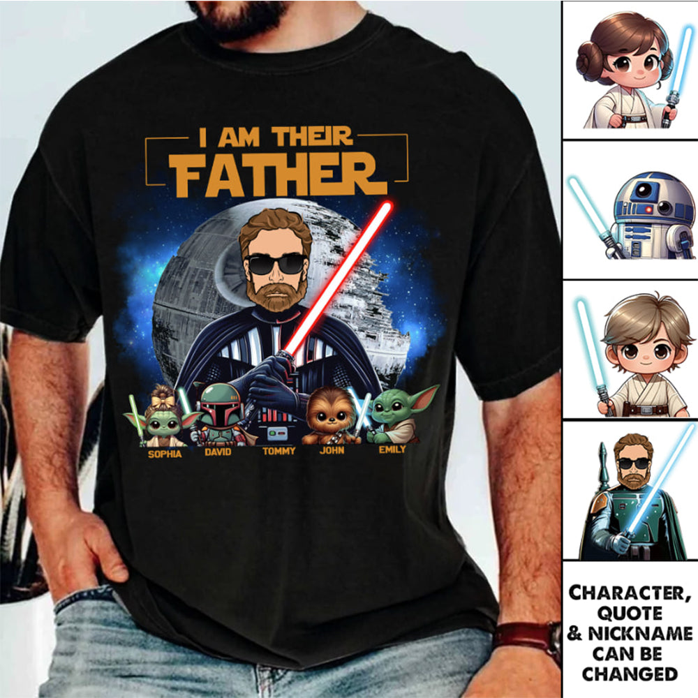 I Am Their Father - Custom Father's Day Shirt with Kids’ Name Vr1 Nh00
