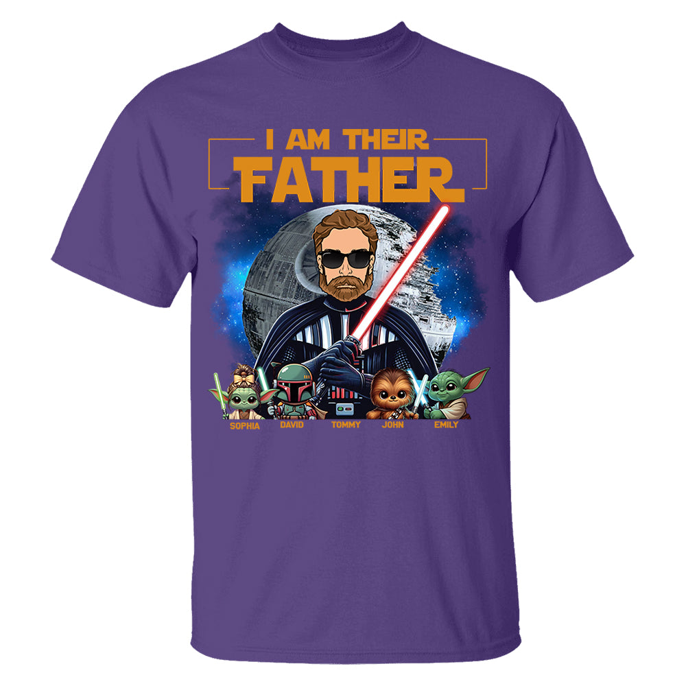 I Am Their Father - Custom Father's Day Shirt with Kids’ Name Vr1 Nh00