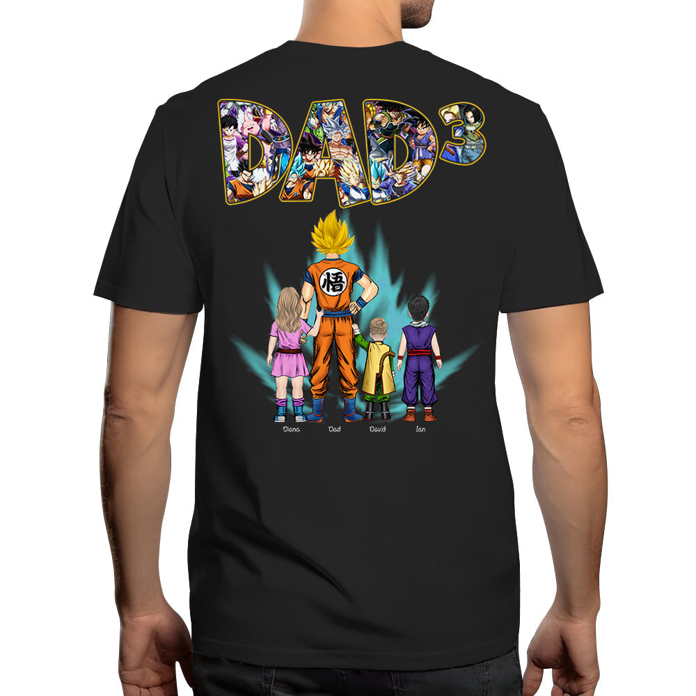 Personalized Shirt Gift For Dad, Father's Day Gift, Birthday Gift For Him - Backside Print Shirt