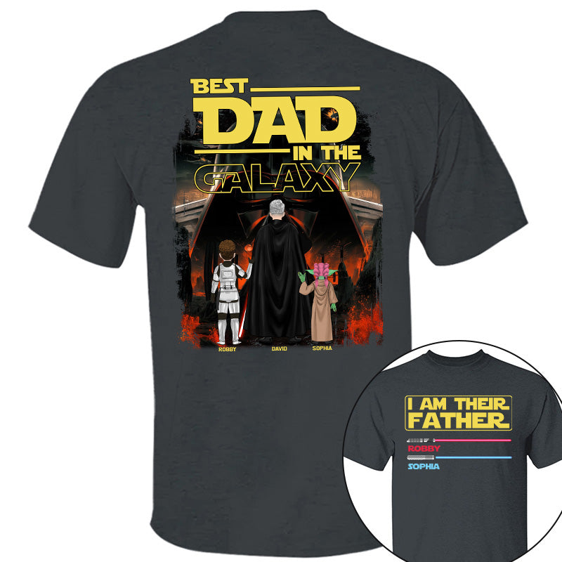 I Am Their Father Best Dad In The Galaxy, Personalized Shirt, Gift for Dad T1807 Pt99