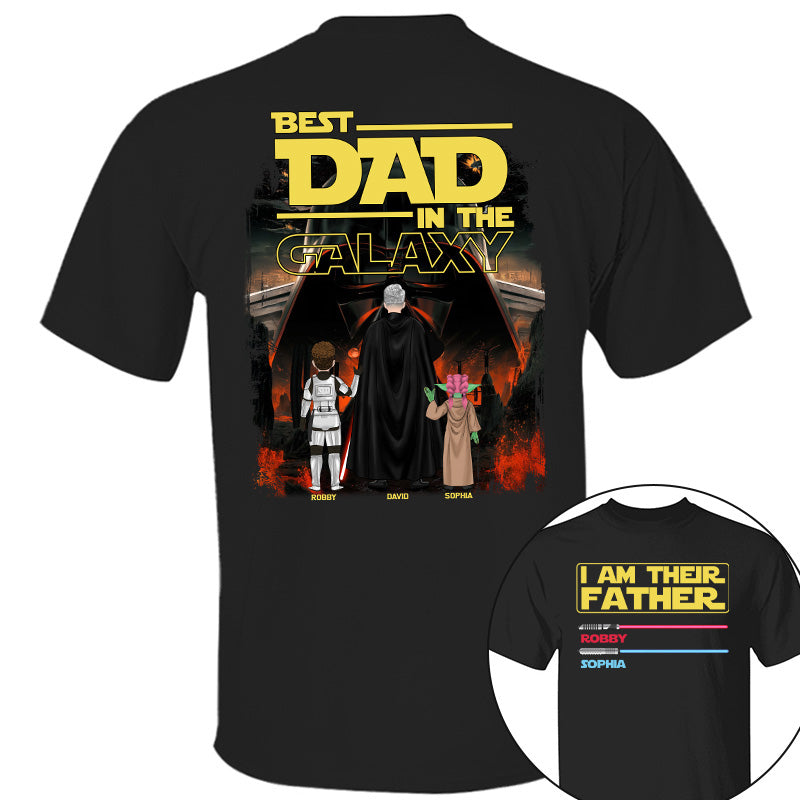 I Am Their Father Best Dad In The Galaxy, Personalized Shirt, Gift for Dad T1807 Pt99