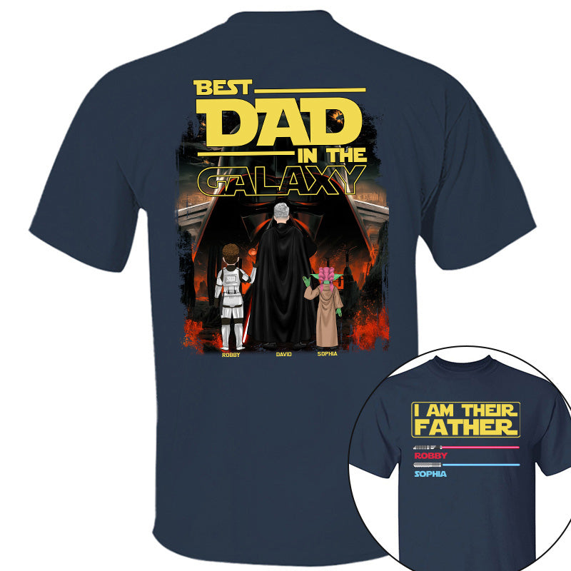 I Am Their Father Best Dad In The Galaxy, Personalized Shirt, Gift for Dad T1807 Pt99