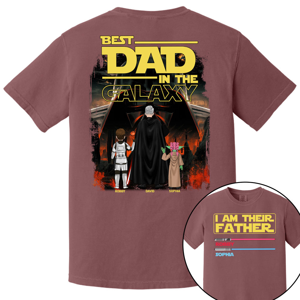 I Am Their Father Best Dad In The Galaxy, Personalized Shirt, Gift for Dad T1807 Pt99