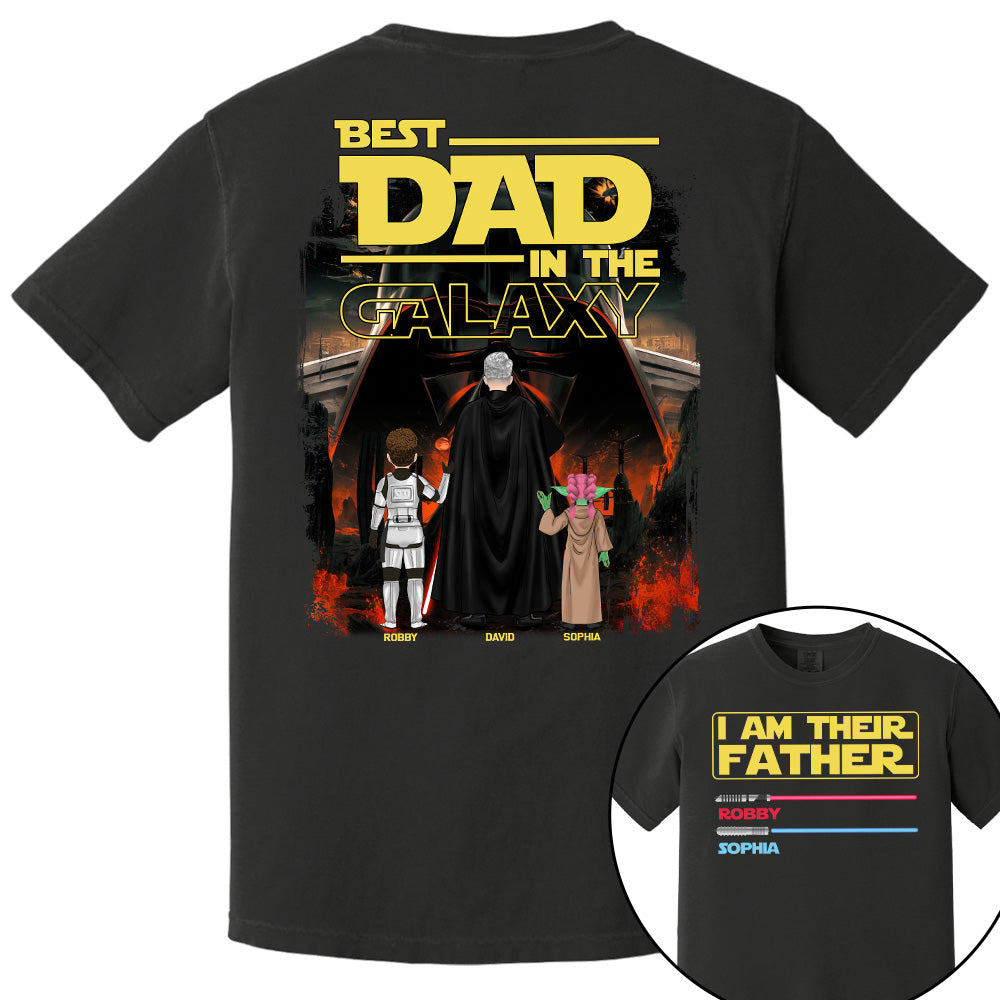 I Am Their Father Best Dad In The Galaxy, Personalized Shirt, Gift for Dad T1807 Pt99