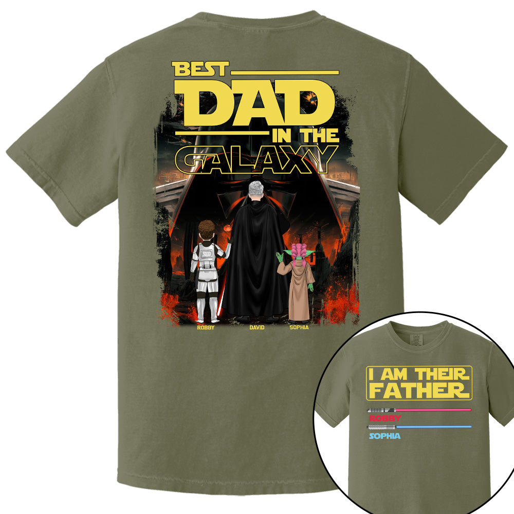 I Am Their Father Best Dad In The Galaxy, Personalized Shirt, Gift for Dad T1807 Pt99