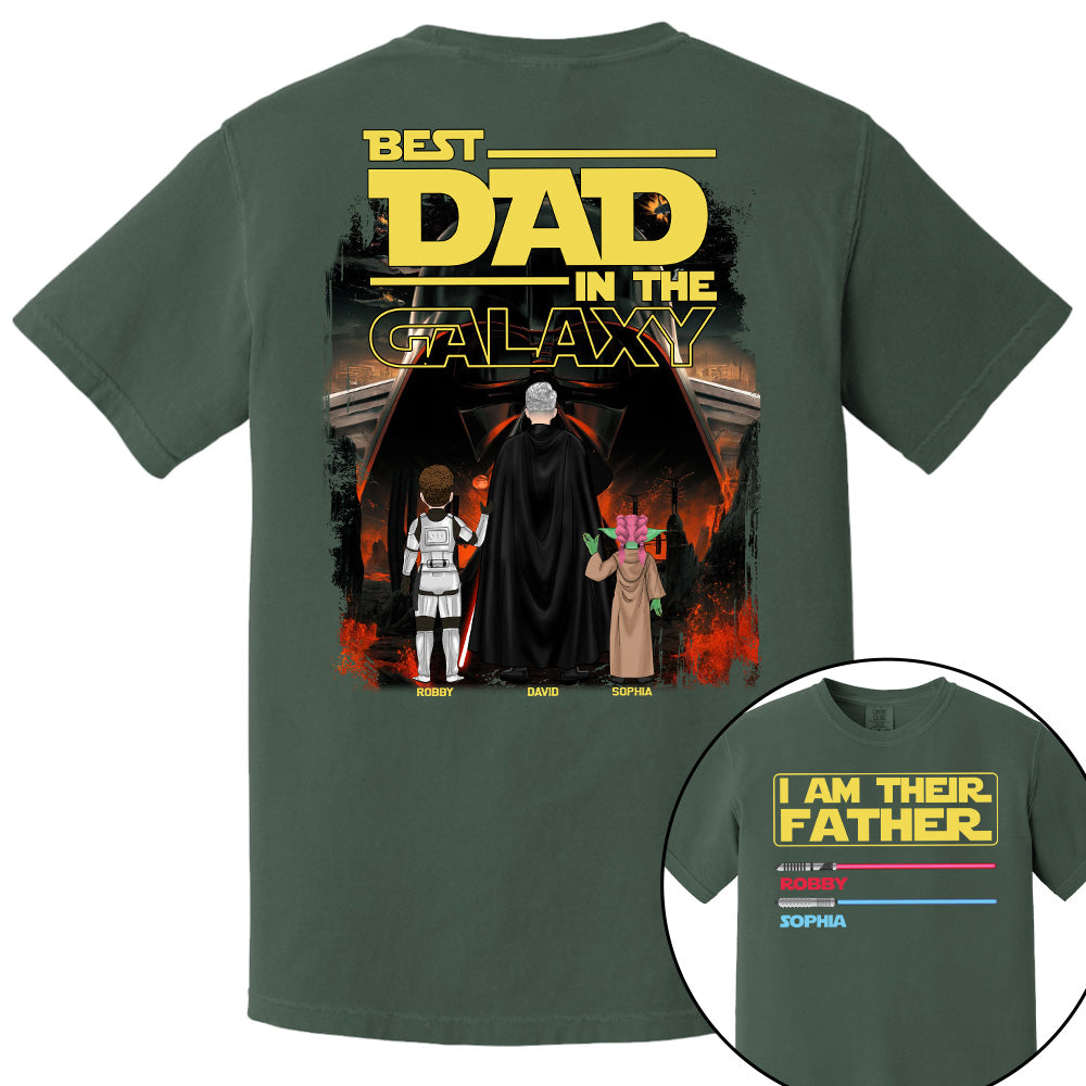 I Am Their Father Best Dad In The Galaxy, Personalized Shirt, Gift for Dad T1807 Pt99
