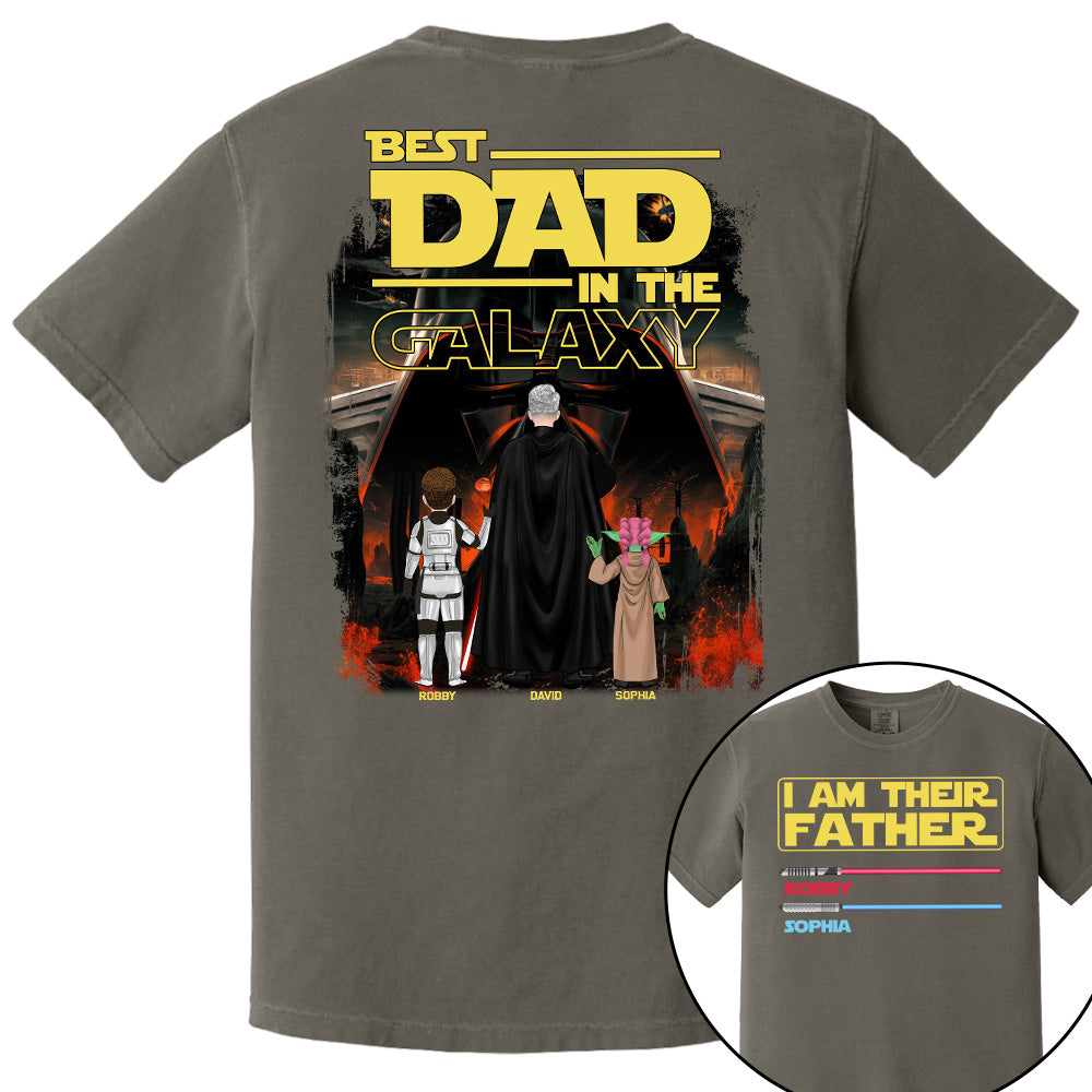 I Am Their Father Best Dad In The Galaxy, Personalized Shirt, Gift for Dad T1807 Pt99