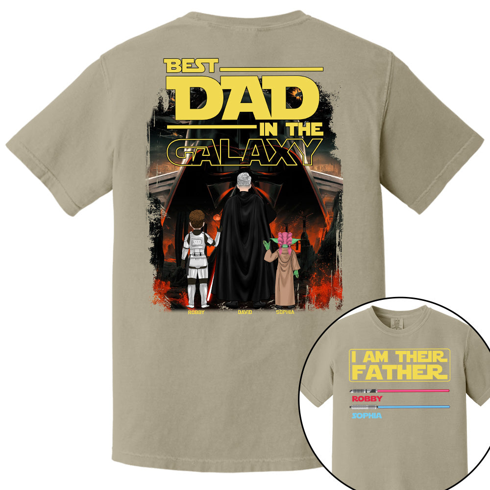 I Am Their Father Best Dad In The Galaxy, Personalized Shirt, Gift for Dad T1807 Pt99