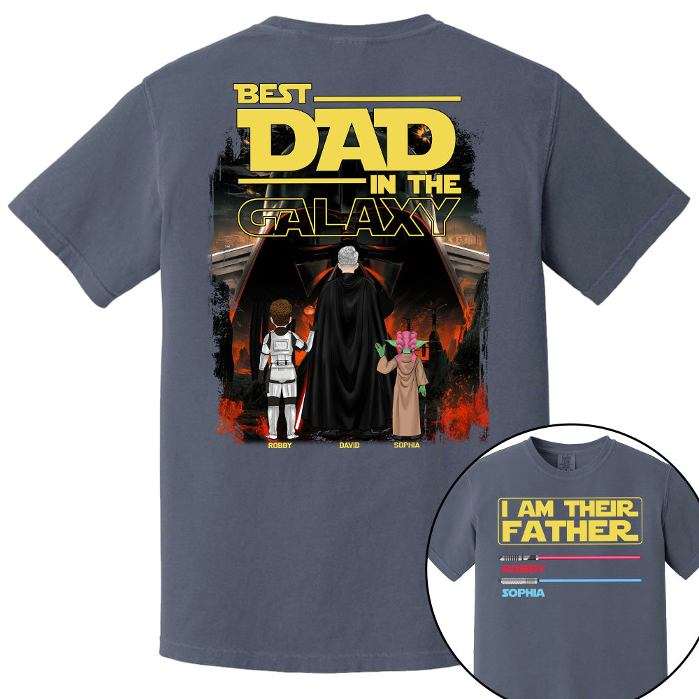 I Am Their Father Best Dad In The Galaxy, Personalized Shirt, Gift for Dad T1807 Pt99
