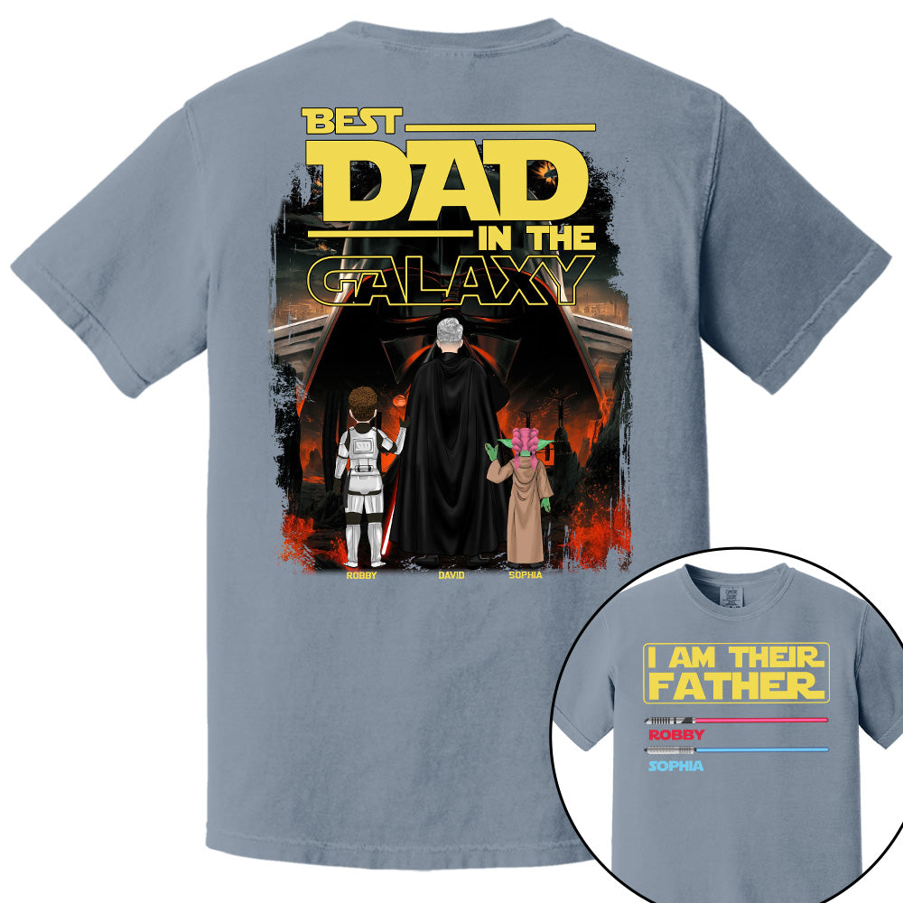 I Am Their Father Best Dad In The Galaxy, Personalized Shirt, Gift for Dad T1807 Pt99
