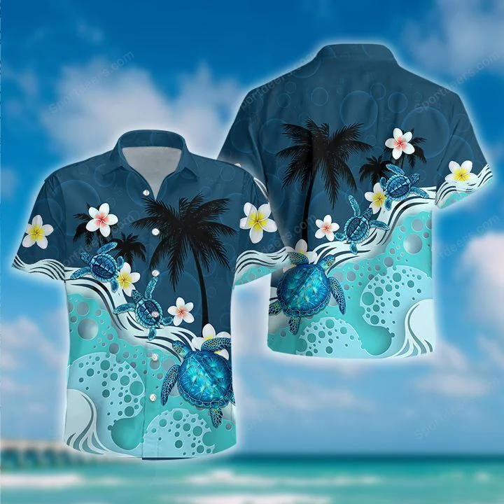 Ocean - Turtle Hawaiian Shirt, Summer gift, Hawaiian Shirts for Men, Aloha Beach Shirt