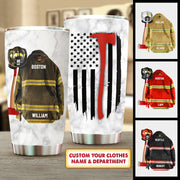 Firefighter Armor, Personalized Tumbler, Custom Clothes And Helmet