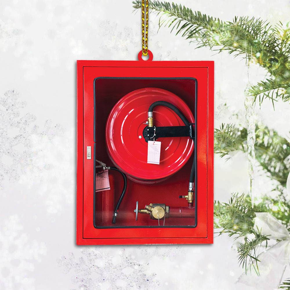 Firefighter Hose Box Acrylic Ornament, Made By Acrylic And The 2 Sides Are The Same