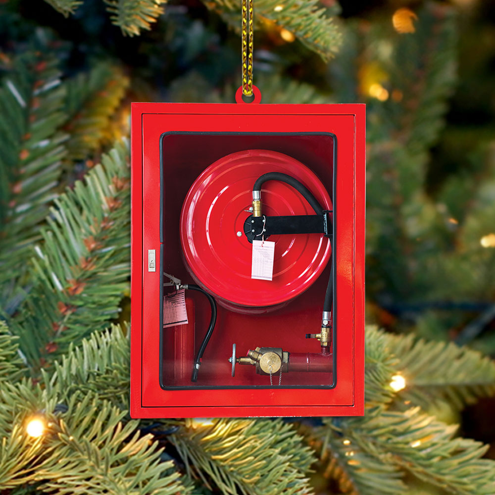 Firefighter Hose Box Acrylic Ornament, Made By Acrylic And The 2 Sides Are The Same