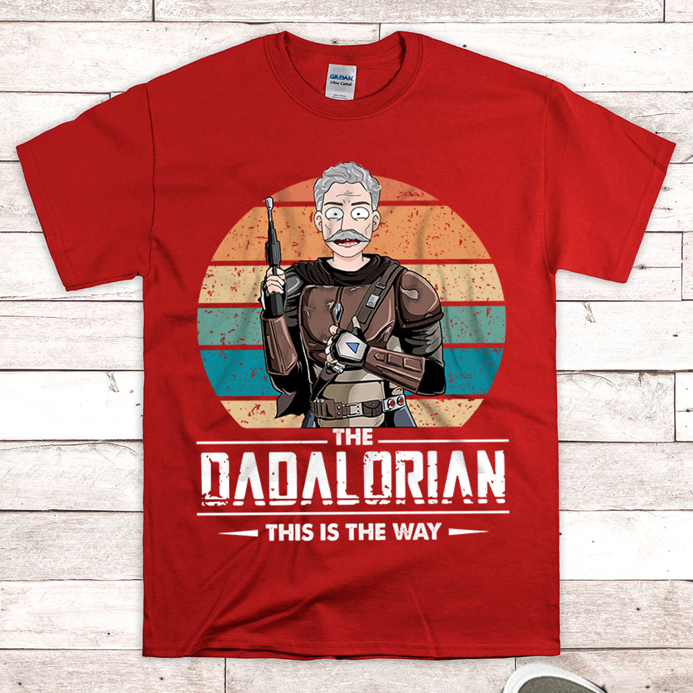 Dadalorian Personalized Shirt For Dad, Daddy Shirt Vr2