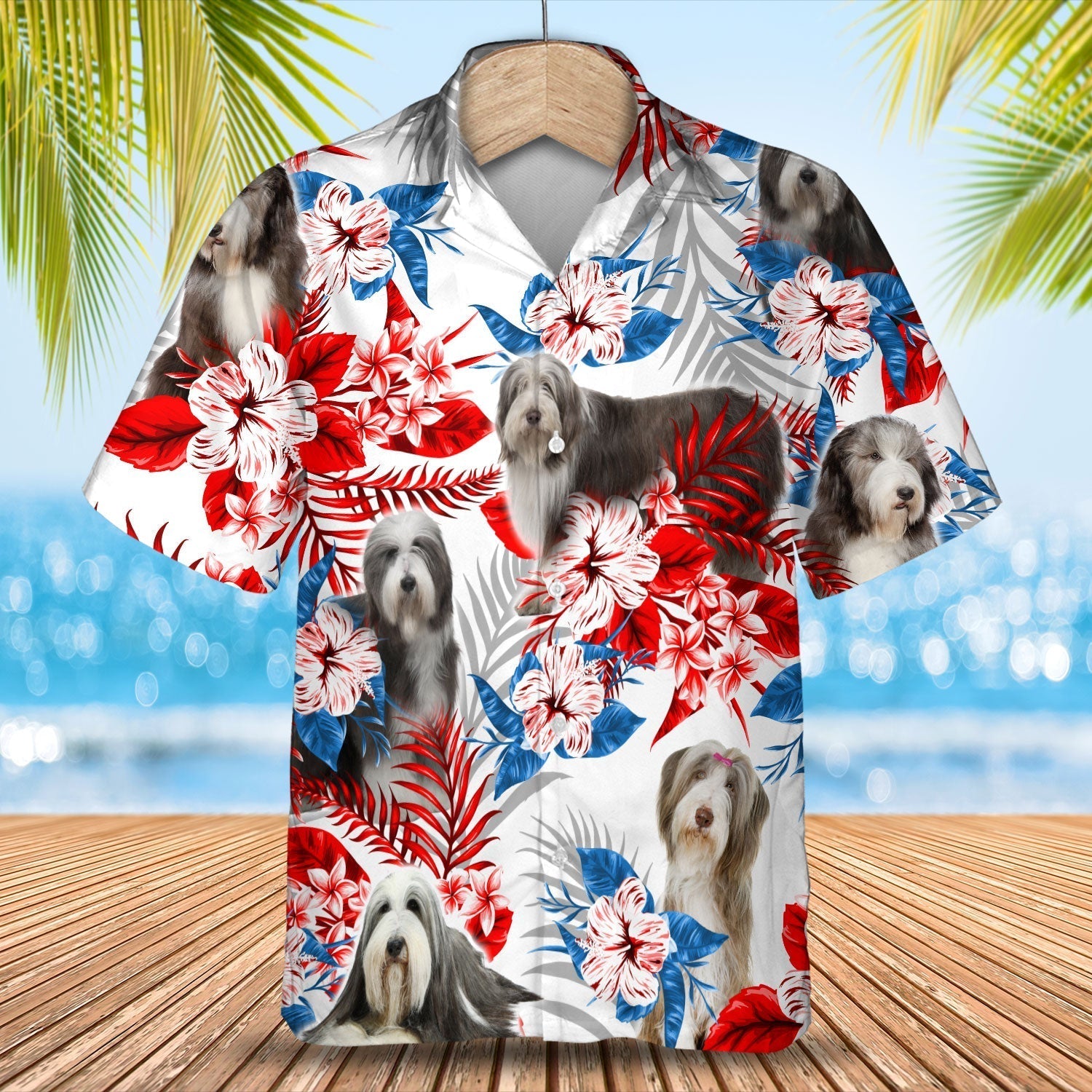Bearded Collie Hawaiian Shirt - Summer aloha shirt, Hawaiian shirt for Men and women