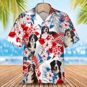 Bernese Mountain Hawaiian Shirt, Summer aloha shirt, Men Hawaiian shirt, Women Hawaiian shirt