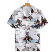 Bigfoots Are Ready Summer Hawaiian Shirt, Button Up Aloha Shirt For Men, Women