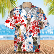 Border Terrier Hawaiian Shirt - Summer aloha shirt, Hawaiian shirt for Men and women
