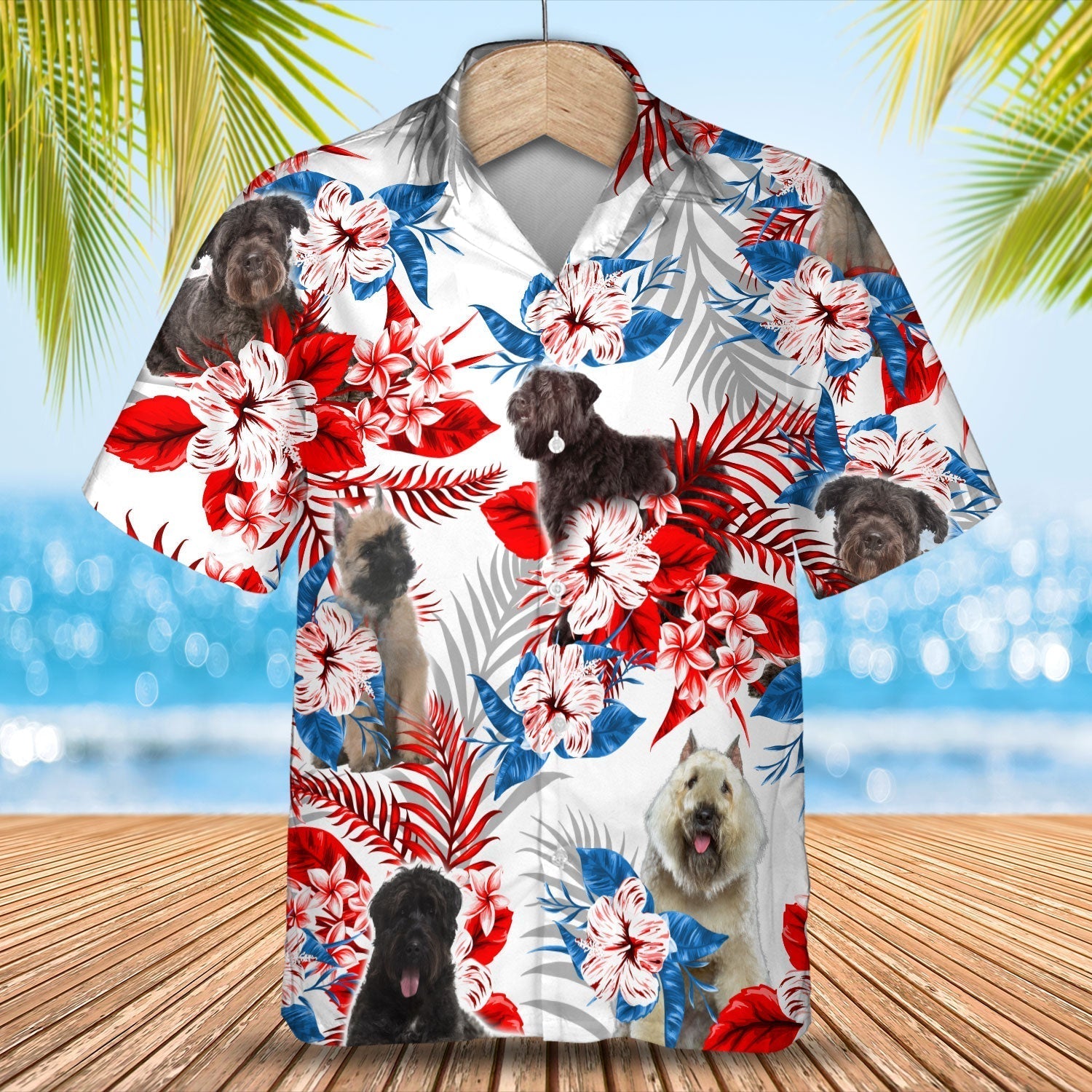 Bouvier des Flandres Hawaiian Shirt - Summer aloha shirt, Hawaiian shirt for Men and women
