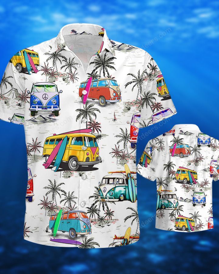 Camping - Surfing Ocean Hawaiian Shirt, Summer gift, Hawaiian Shirts for Men, Aloha Beach Shirt