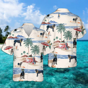 Cane Corso Summer Beach Hawaiian Shirt, Hawaiian Shirts for Men Short Sleeve Aloha Beach Shirt