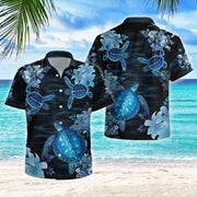 Ocean - Turtle Watercolor Hawaiian Shirt, Summer gift, Hawaiian Shirts for Men, Aloha Beach Shirt