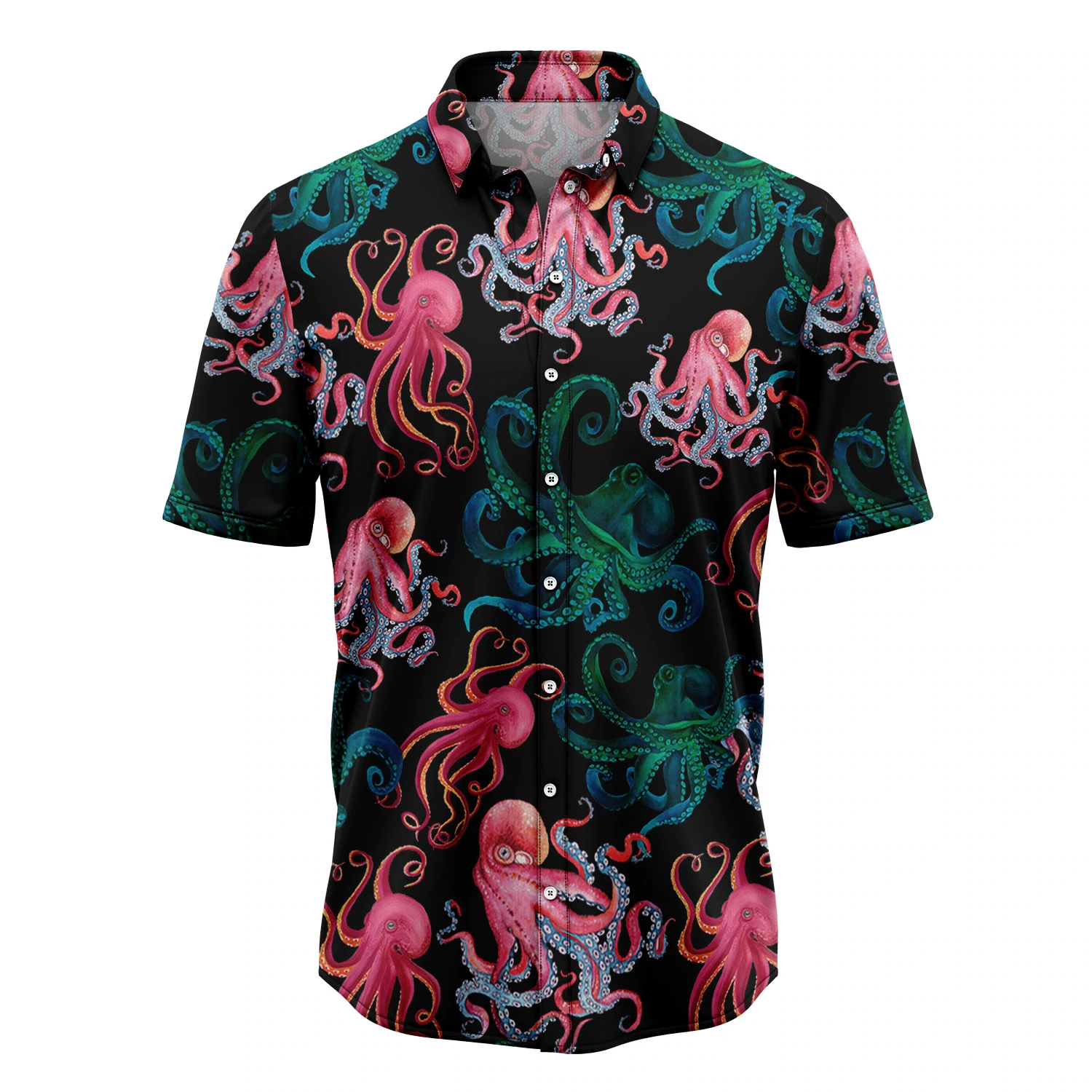 Octopus Party Hawaiian Shirt, Summer gift, Hawaiian Shirts for Men, Aloha Beach Shirt
