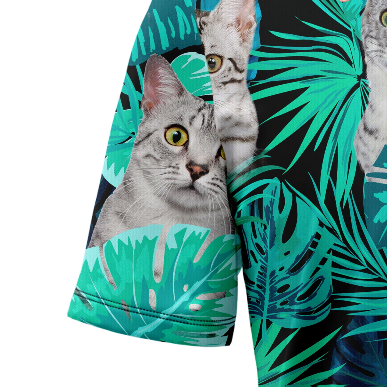 Custom Photo Cat Tropical Hawaiian Shirt, Summer Hawaiian Shirts for Men, women Aloha Beach Shirt