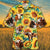 Tx Longhorn Cattle Lovers Sunflower Watercolor Hawaiian Shirt