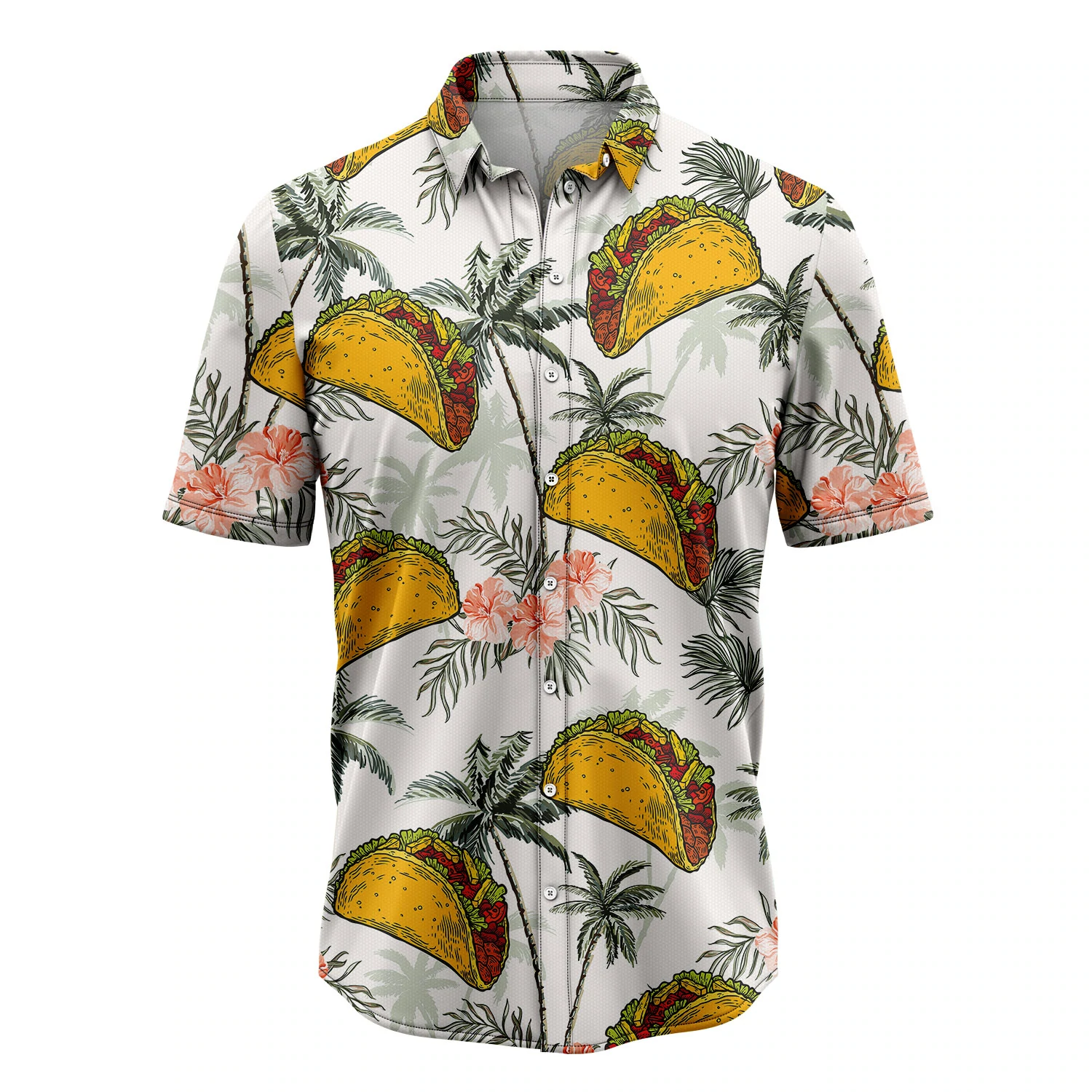 Tacos Taco Bell Tropical Vintage Hawaii Shirt, Summer Hawaiian Shirts for Men and Women Aloha Beach Shirt