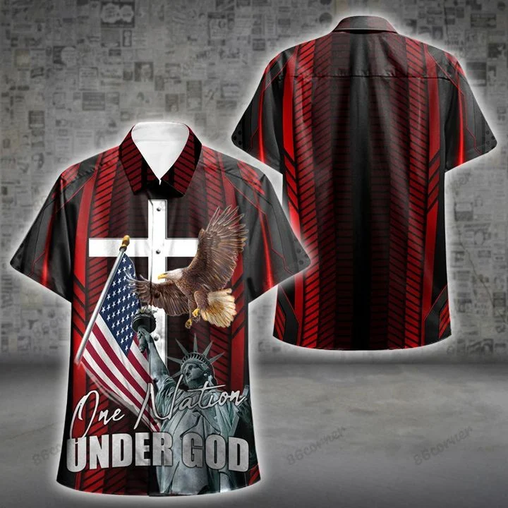 Under God Hawaii Shirt, Summer aloha shirt, Gift for summer