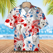 West Highland White Terrier Hawaiian Shirt - Gift for Summer, Summer aloha shirt, Hawaiian shirt for Men and women