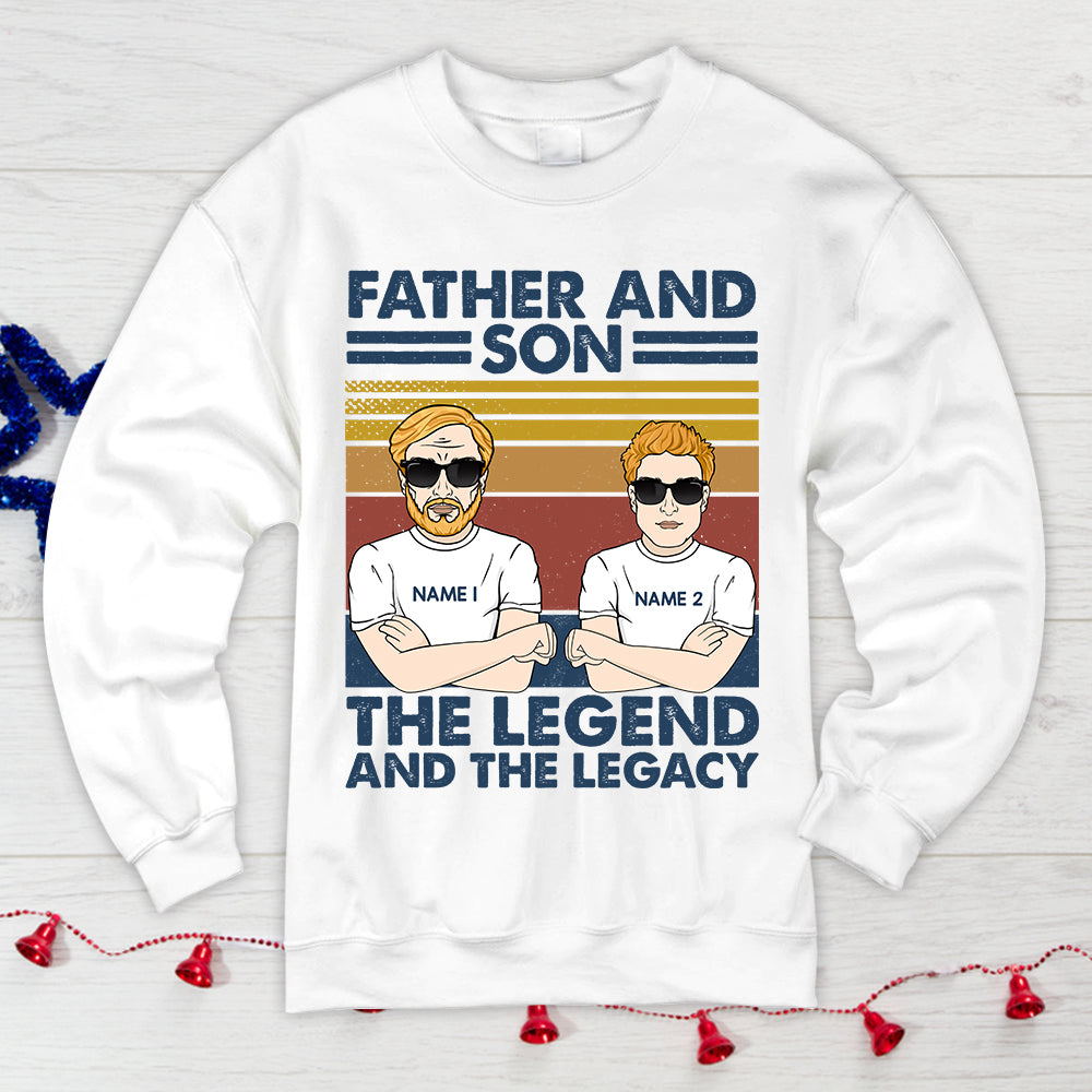 Personalized Father And Son Best Friends For Life Shirt, Father And Son Personalized Shirts
