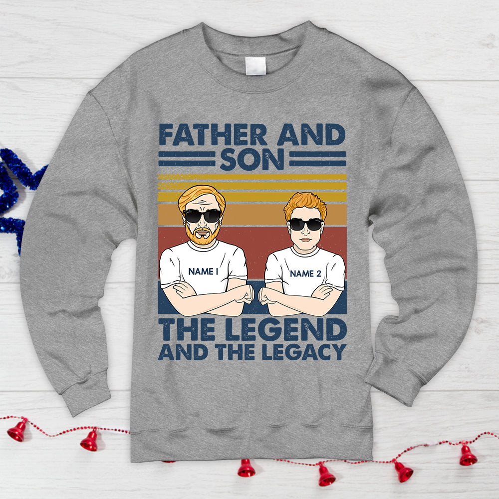 Personalized Father And Son Best Friends For Life Shirt, Father And Son Personalized Shirts