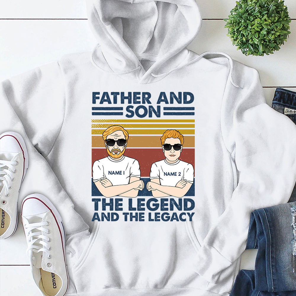 Personalized Father And Son Best Friends For Life Shirt, Father And Son Personalized Shirts